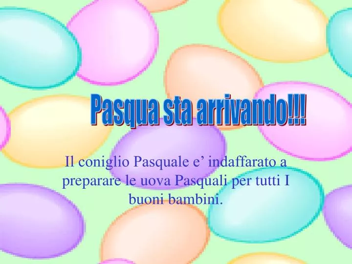 il coniglio pasquale e indaffarato a preparare le uova pasquali per tutti i buoni bambini