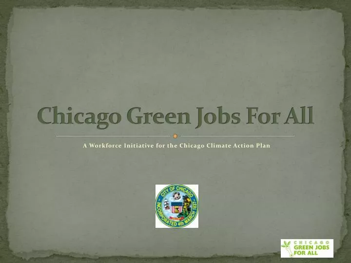 chicago green jobs for all