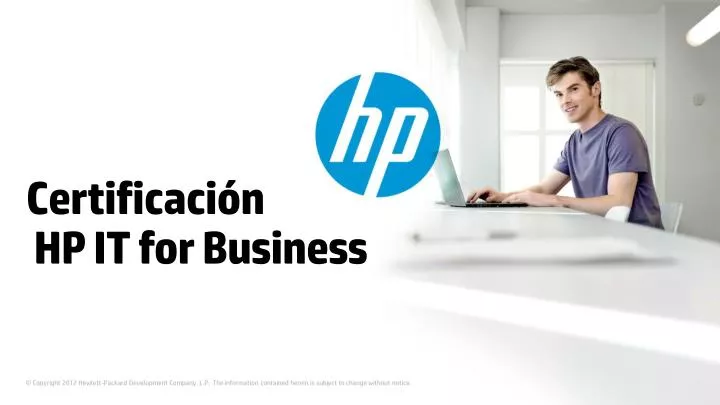 certificaci n hp it for business