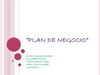 plan de negocio