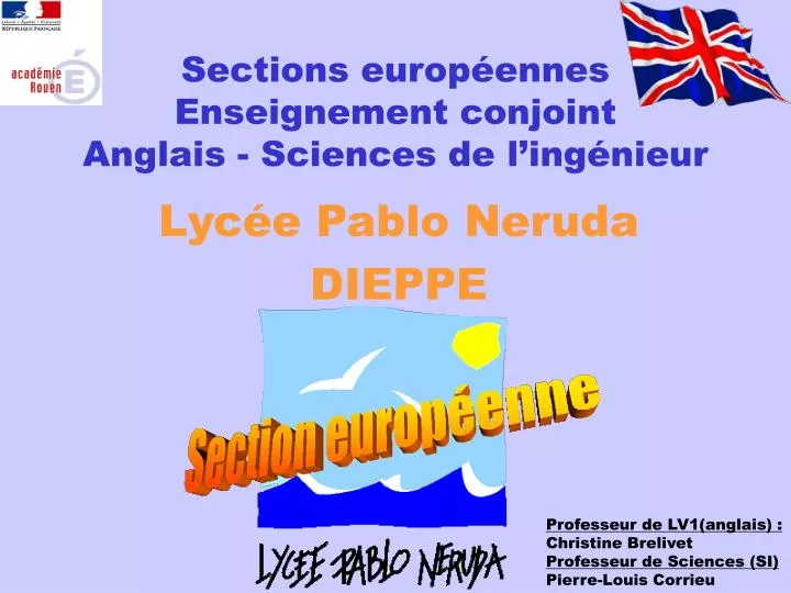 sections europ ennes enseignement conjoint anglais sciences de l ing nieur