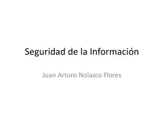 seguridad de la informaci n