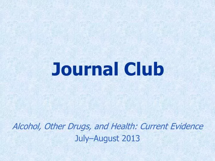 journal club