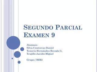 segundo parcial examen 9
