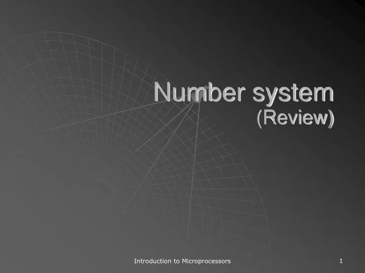 number system review