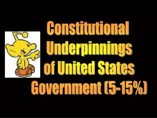 Constitutional Underpinnings of United States Government (5-15%)