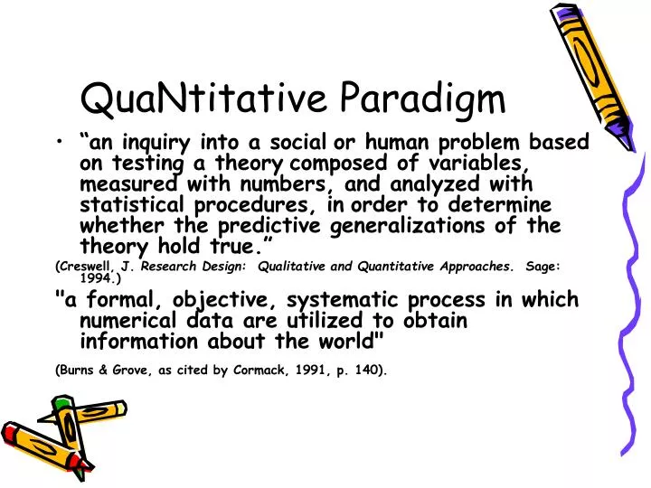 quantitative paradigm