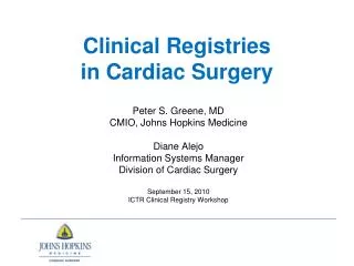 Clinical Registries in Cardiac Surgery