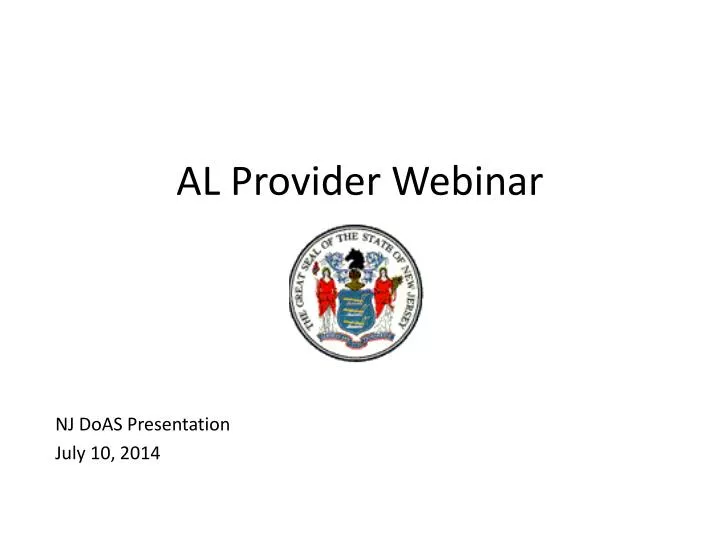 al provider webinar