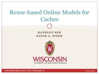 Reuse-based Online Models for Caches
