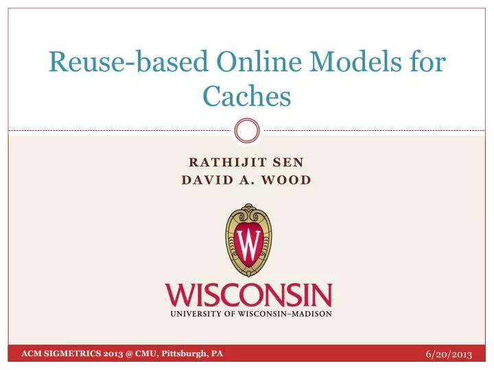 reuse based online models for caches