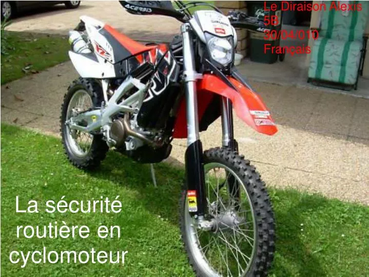 PPT - La Sécurité Routière En Cyclomoteur PowerPoint Presentation, Free ...