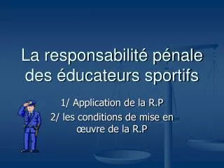 la responsabilit p nale des ducateurs sportifs