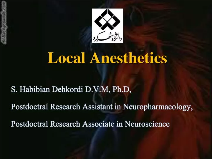 local anesthetics