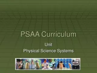 PSAA Curriculum