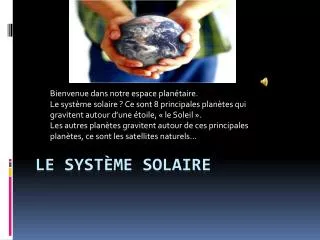 le syst me solaire
