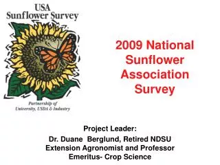 2009 National Sunflower Association Survey