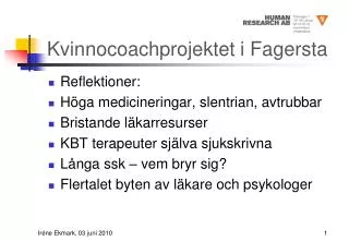 kvinnocoachprojektet i fagersta