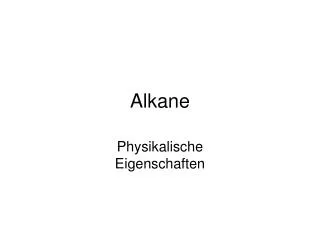 alkane