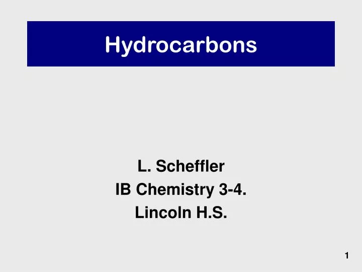 hydrocarbons