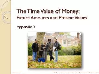 The Time Value of Money: Future Amounts and Present Values