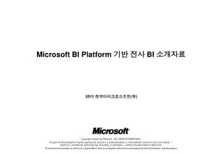 microsoft bi platform bi