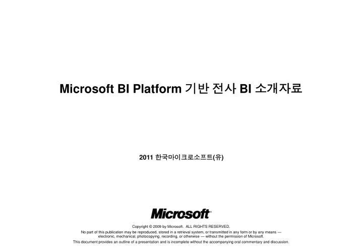 microsoft bi platform bi