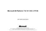 Microsoft BI Platform 기반 전사 BI 소개자료