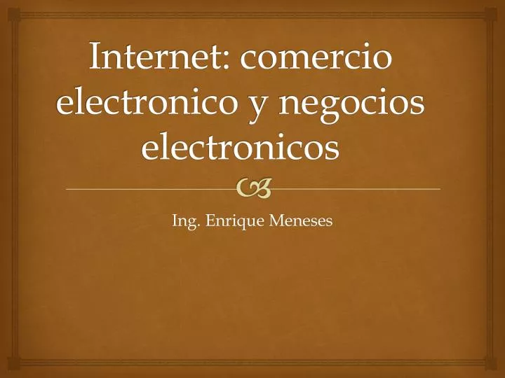 internet comercio electronico y negocios electronicos