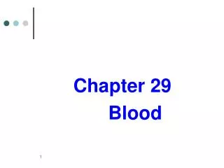 Chapter 29 Blood