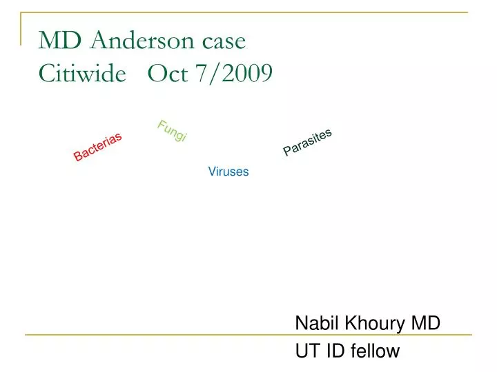 md anderson case citiwide oct 7 2009