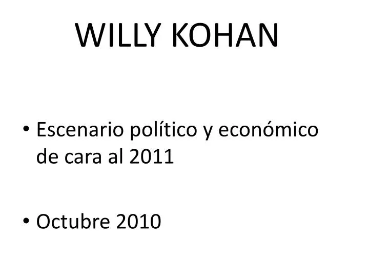 willy kohan