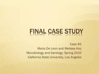 Final Case Study