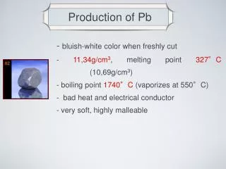 Production of Pb