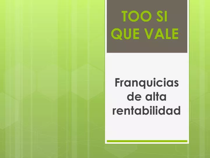 franquicias de alta r entabilidad