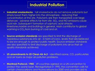 Industrial Pollution