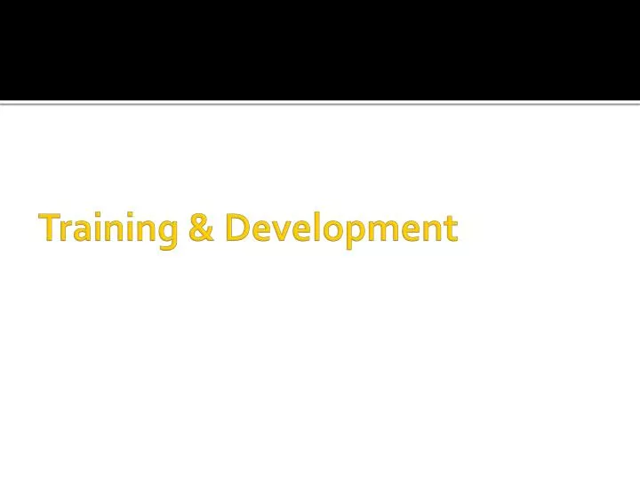 training development