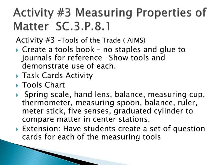 activity 3 measuring properties of matter sc 3 p 8 1