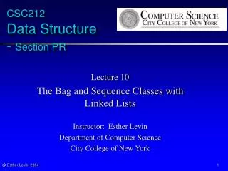 CSC212 Data Structure - Section PR