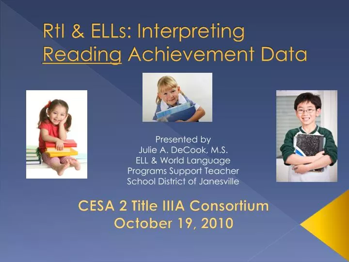 rti ells interpreting reading achievement data