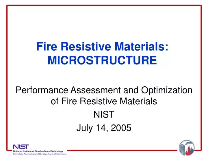 fire resistive materials microstructure