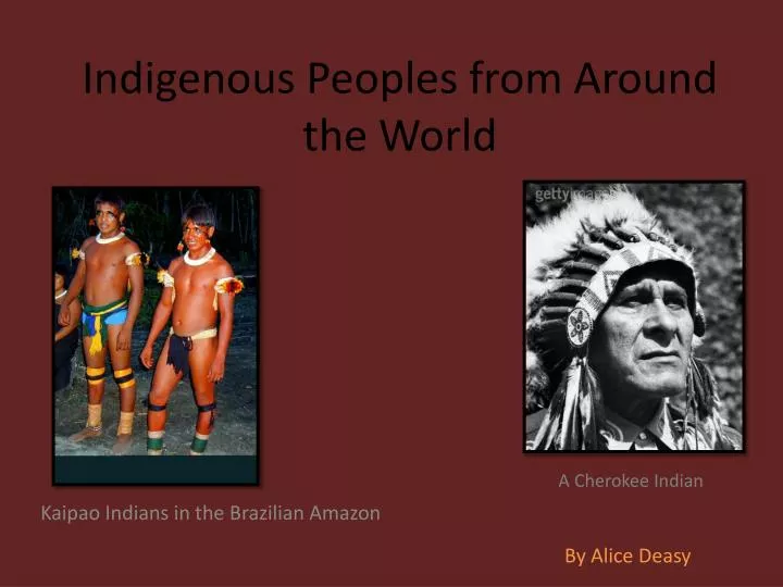 indigenous peoples from around the world