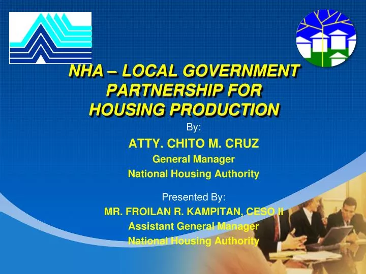 nha local government partnership for housing production