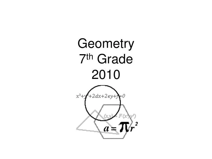 geometry 7 th grade 2010