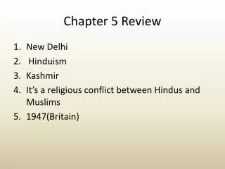 chapter 5 review