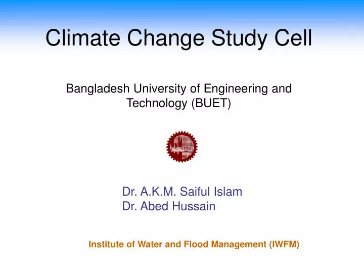 climate change study cell