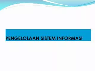 pengelolaan sistem informasi