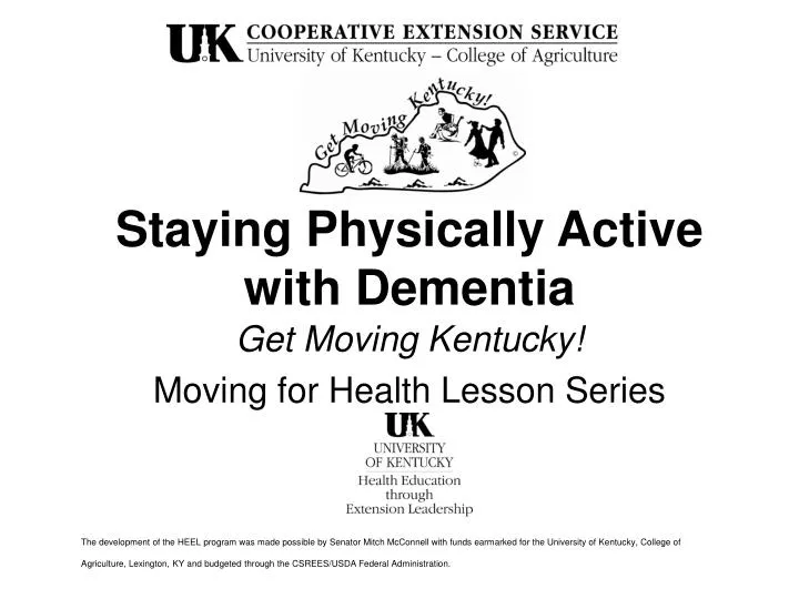 staying physically active with dementia