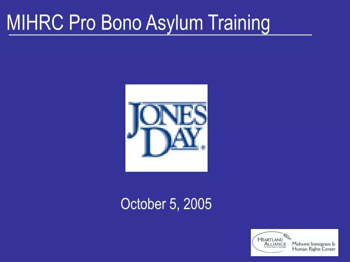 mihrc pro bono asylum training