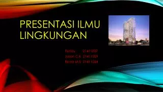 presentasi ilmu lingkungan